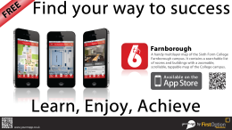 Poster for the Farnborough app