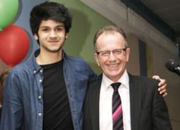 Kiran Eyre with Principal, Simon Jarvis