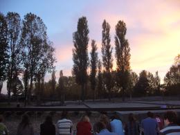 Awaiting the memorial service