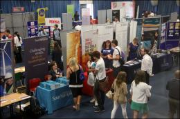 Students at Moving on Day in July