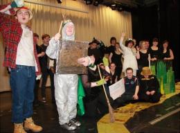 Students from Henry Tindale School, supported by Farnborough Sixth Form students, in the production of The Wizard of Oz in the Prospect Theatre on Friday evening.
