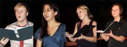 Left to right: James Rowland, Mimi Doulton, Jess Mabin and Kate Willets