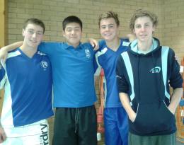 LtoR: Jai Allen, Gavin Suen, Oliver Weedon and Kieran Brunt