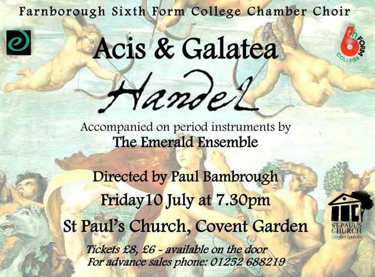 Acis and Galatea poster