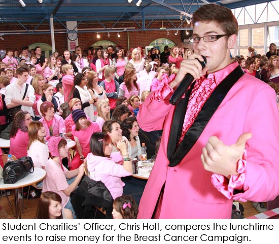 Chris Holt comperes lunchtime event