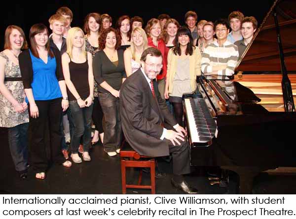 Clive Williamson and student composers